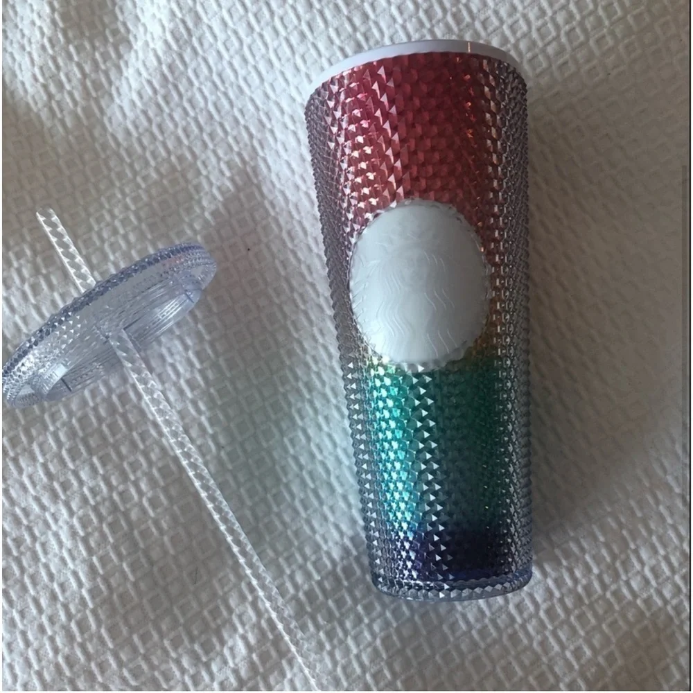 NWT Starbucks Summer Pride Rainbow Studded Tumbler